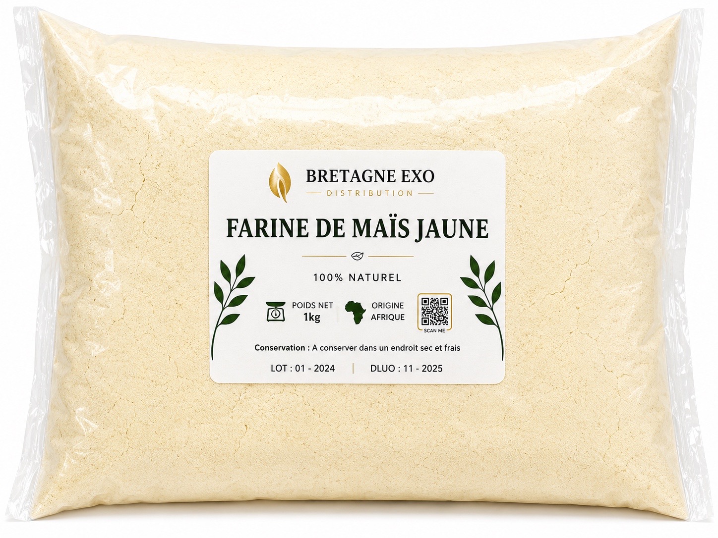 Farine de Mais Jaune 1Kg
